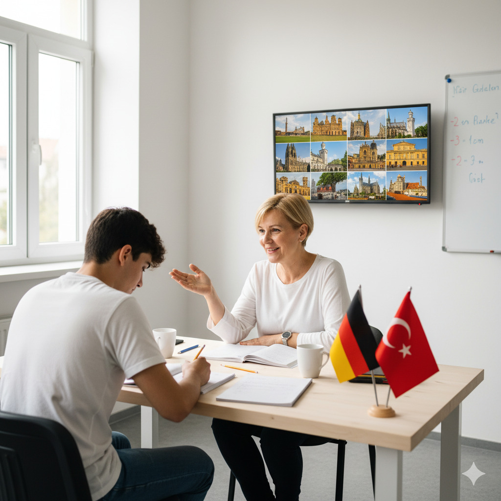 Birebir Almanca Dersi - Öğretmen ve Öğrenci